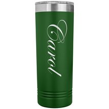 Carol - 22oz Insulated Skinny Tumbler Personalized Name - Green - £25.94 GBP