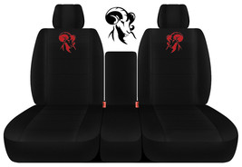 Designcovers 40/20/40 Seat Covers fits 2011-2018 Ram/Solid Blk w Side RAM Design - £95.71 GBP