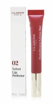 CLARINS PARIS Velvet Lip Perfector 02 Velvet Rosewood Full Size 12mL - £9.98 GBP
