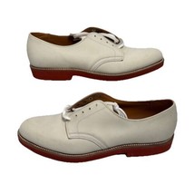 Walk-Over Mens Ivory Cream Nubuck Suede Leather Shoes Size 11 AAA Extra ... - £31.45 GBP