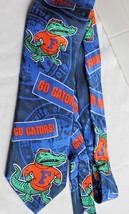 Vintage Ralph Marlin UF Florida Gators Tie 100% Silk RM Sport 1994 Blue ... - $169.35 MXN