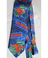 Vintage Ralph Marlin UF Florida Gators Tie 100% Silk RM Sport 1994 Blue ... - $169.35 MXN