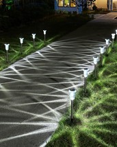 Solar Pathway Lights Outdoor Waterproof IP65 Stainless Steel Solar Outdo... - £35.57 GBP