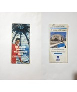 VNTG &#39;80s 2 PARIS Tourist Illustrated Maps from G. Lafayette, and  Samar... - €24,71 EUR