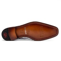 Lucca Stingray and Ostrich Dress Derby's Shoes Gray Newspaper image 3