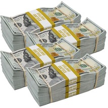 $120,000 Aged Blank Filler New Series Prop Money Bundles Pack - $159.99
