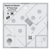 Creative Grids Square on Square Trim Tool - 4in or 8in Finished - CGRJAW8 - $50.99