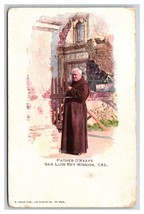 Father O&#39;Keefe Portrait Mission San Luis Rey Oceanside CA UNP UDB Postcard U19 - £3.20 GBP