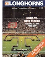 September 17, 1988 TEXAS LONGHORNS vs. NEW MEXICO Football Game Program - £14.11 GBP