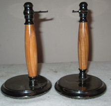 TWO Handmade Olive Wood Razor Stands (Razor Not Included) - $58.85