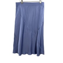 ATM Anthony Thomas Melillo Pull-On Silk Periwinkle Skirt Size L - £114.75 GBP