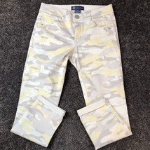 Democracy Jeans Ab Solution Tummy Control Size 6 Light Gray Camouflage EUC - £17.65 GBP