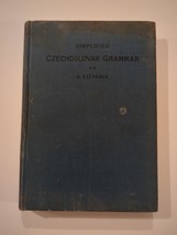 Simplified Czechoslovak Grammar O Stepanek University Nebraska 1930 Hard... - £59.95 GBP