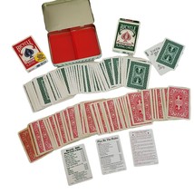 Vintage Bicycle Holiday Playing Cards Set Collector&#39;s Tin 2 Poker Decks - £13.30 GBP