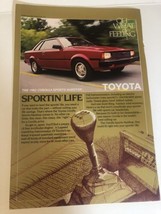 1982 Toyota Corolla Sports Hardtop Vintage Print Ad Advertisement pa10 - £6.26 GBP