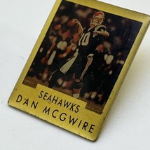 Dan McGwire Seattle Seahawks 1991 Rookie NFL Football Lapel Hat Pin Pinback - $4.95