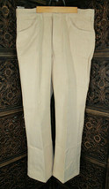 NOS Vintage Tan 1970s LEE Wide Riders 50/50 Polyester Cotton Dead Stock Jeans - £18.77 GBP