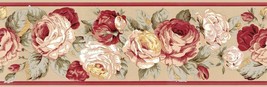 Ralph Lauren Kathleen Rose Floral Tea 2-PC Wallpaper Border - £25.52 GBP