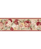 Ralph Lauren Kathleen Rose Floral Tea 2-PC Wallpaper Border - £24.22 GBP