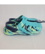 Boys Size 4 Rugged Shark Eva Clog Slip On Shoes NWOT Comfort Blue Teal S... - $220.63 MXN