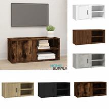 Modern Wooden TV Tele Stand Unit Cabinet With 1 Door 2 Open Storage Compartments - £39.52 GBP+