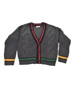 Zenana contrast trim cable knit cardigan sweater Womens Small - $54.83 CAD