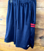 Champion Shorts Mens Medium Blue Stripe Athletic Sports Mini Logo - $11.40