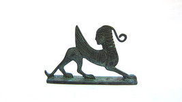 Greek verdigris bronze sphinx , Bronze sculpture - £29.09 GBP