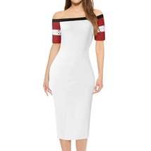 White Short Sleeve Wrap Dress - £92.98 GBP