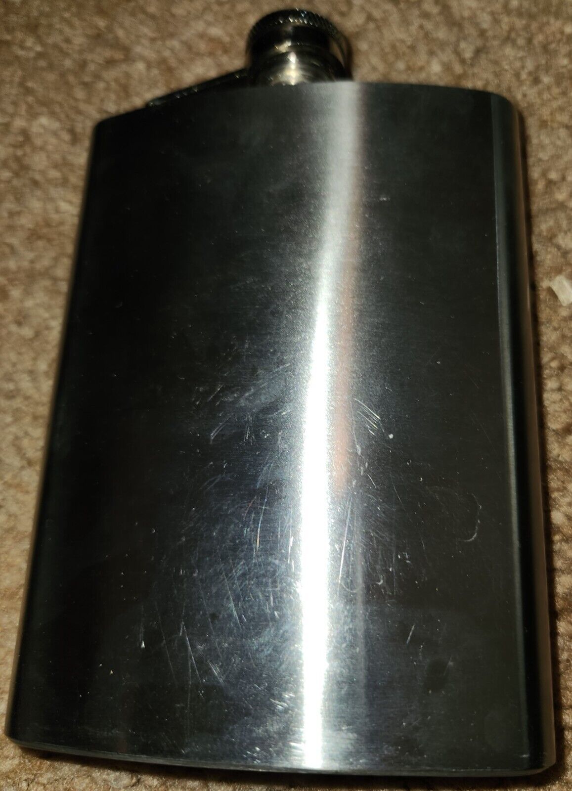 Flask Stainless Steel 8 OZ Screw Cap Liquor Pocket Whiskey Shots Shot - $2.00