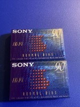 Sony Blank Cassette Tape 90 Minutes HiFi Normal Bias Type 2 Pack New SEALED - £9.49 GBP