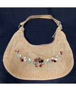 Vintage Disneyland Resorts Purse Minnie Mouse Corduroy Hobo Handbag Rare KG - $24.75