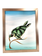 Garnet Tobacco Original Painting on Canvas Sea Turtle 2017 Cree First Nation - £154.53 GBP