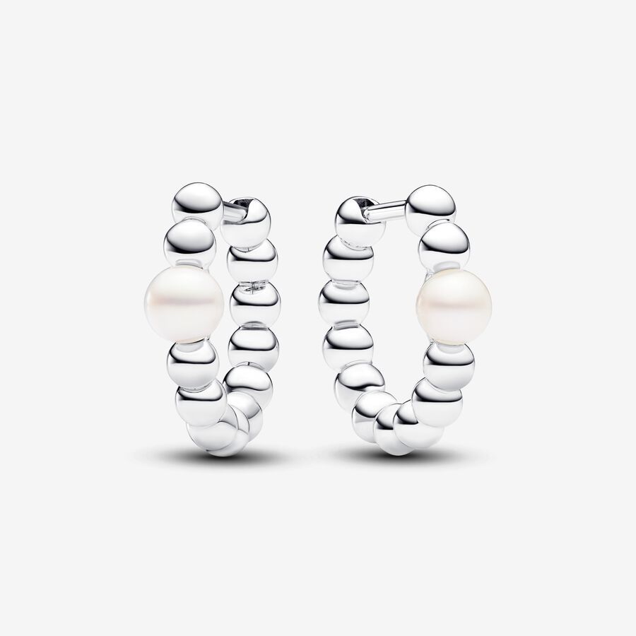 Treated Freshwater Cultured Pearl & Beads Hoop Earrings 293178C01