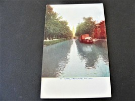 Canal, Amsterdam -The Netherlands (Holland)- 1900s Unposted Postcard. - £7.38 GBP