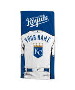 Kansas City Royals OFFICIAL MLB Jersey Personalized Beach Towel - $68.58 CAD