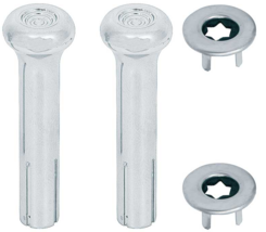 OER Chrome Lock Knob Set With Wide Ferrules For 1973-1981 Firebird and C... - $24.98