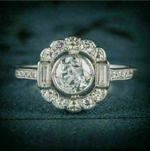 1.20Ct Round Cut Moissanite 925 Sterling Silver Vintage &amp; Antique Ring For Women - £88.52 GBP