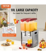 VEVOR Commercial Beverage Dispenser 10L x 2 Tanks Cold Juice Ice Drink D... - $10,805.77 MXN