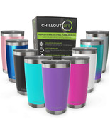 Stainless Steel Tumbler with Lid and Straw - Purple by Chillout Life for... - $26.46