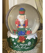 Christmas Soldier Happy Holidays Snowglobe Man Waterglobe Snow Globe Wit... - $27.88 CAD