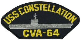 USS Constellation CVA-64 Patch - Multi-Colored - Veteran Owned Business - £10.38 GBP
