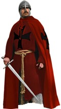 Medieval Reenactment Tunic Surcoat &amp; Cloak Hospitaller Costume Templar n... - £253.89 GBP