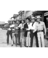 1950’s TV WESTERN STARS 7 good guy gunmen take over street b/w 8x10 port... - $152.40 MXN
