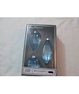 Wilton Holiday Time Glass Ornaments, set of 3 (Blue Assorted) - £6.26 GBP
