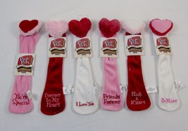 Page Pals Plush 11&quot; Valentine Hearts Bookmark ~ Choice of 6 Assorted Love Quotes - £6.21 GBP+