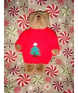 Gund Plush Bear Wearing Red Holiday Sweater - €10,32 EUR