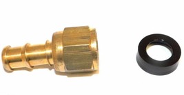 Big A Service Line 3-74140 Brass Hose Fitting, 1/4&quot; x 1/4&quot; Barb To Adapter - $12.75