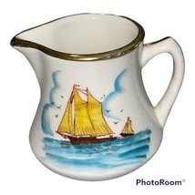 Gaston Et Aprilis De Raffaelli Pitcher Creamer Sailboat Clipper Ship Vin... - $441.29 MXN