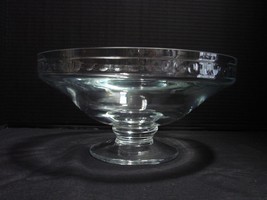  Bombay Glass Large 14 Inch Clear Crystal Bowl Made in Poland - $49.00